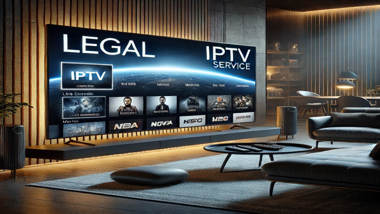 "TEREATV IPTV streaming on various devices with legal symbols indicating licensed content."