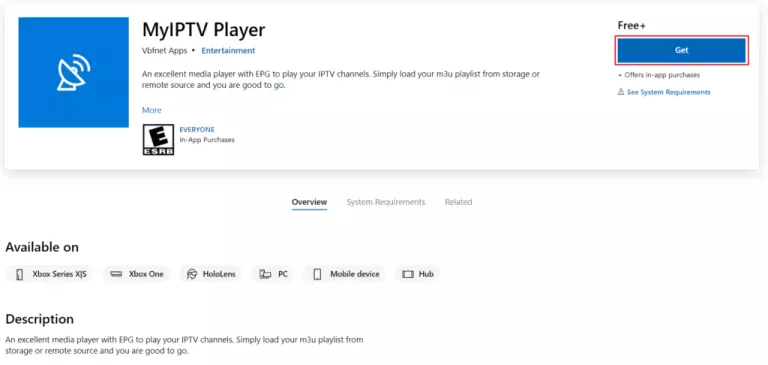 IPTV Player for Windows PC