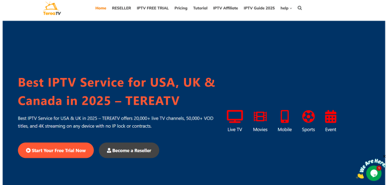 best IPTV USA & UK 2025 — TEREATV vs XtremeHD IPTV